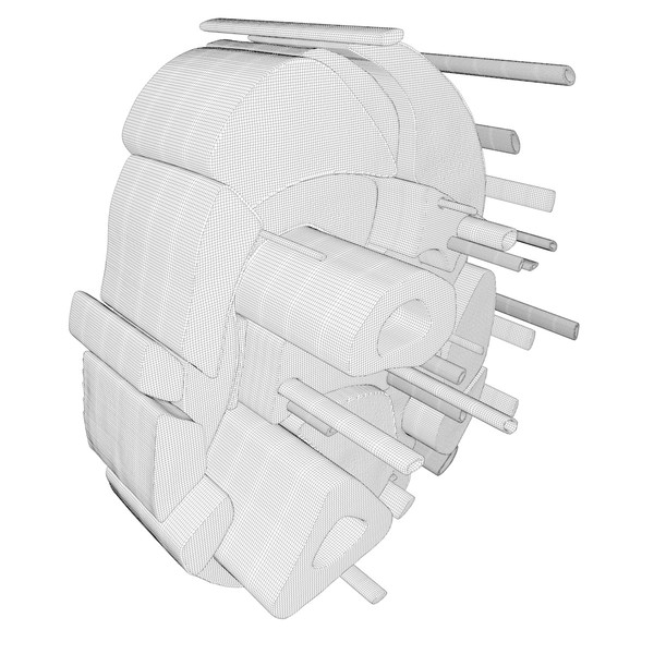 3d model of cross section human forearm - Human forearm (anatomical correct cross section)... by scyrus